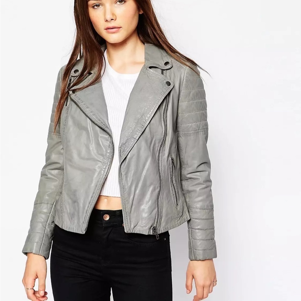 Muubaa Meursault Leather Biker Jacket